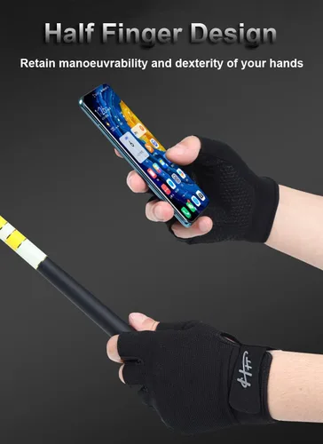 Miniatura 3 de SUJAYU Guantes sin dedos, guantes multiusos para agua y deportes para pesca, vela, remo, kayak y más, para hombres y mujeres