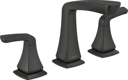 Delta Vesna - Grifo de baño cromado de 3 agujeros, grifo de lavabo de baño de 8 pulgadas para tocador, montaje de drenaje push-pop, cromado 35789LF