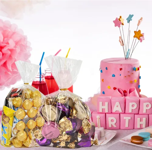 Miniatura 2 de Nobranded 50 piezas de bolsas de celofán planas transparentes de 11" x 14" pulgadas, bolsas de polietileno de 2.8 mils para envolver regalos