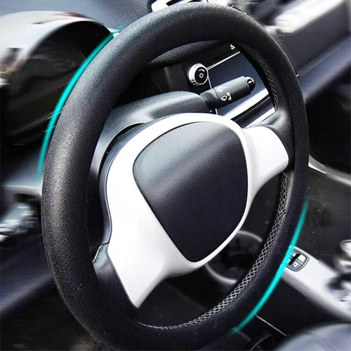 Miniatura 3 de AUTOXBERT Funda de silicona para volante, transpirable, antideslizante, protector de volante de automóvil, accesorio de decoración universal