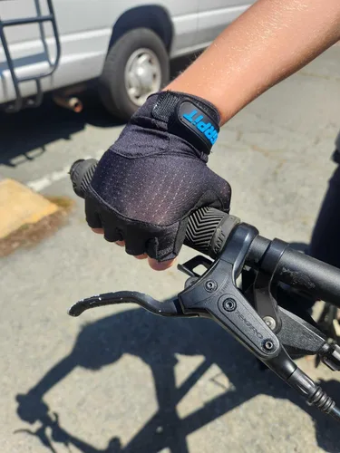 Miniatura 6 de Guantes infantiles para ciclismo, scootering y diversión en el patio de recreo Guantes de bicicleta acolchados de medio dedo para niños y niñas