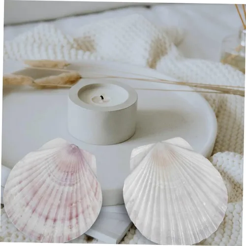 Miniatura 8 de Healifty Platos de concha de vieira 10 piezas de decoración natural de conchas para decoración de barbacoa de cena