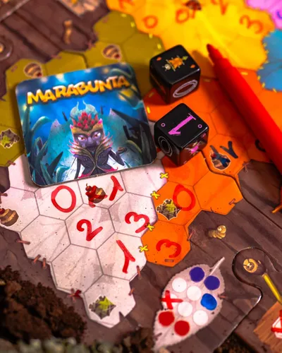 Miniatura 8 de Juego de mesa Marabunta: un juego de estrategia de dominación de colonia de hormigas. Divertido juego familiar para niños y adultos, a partir de 10