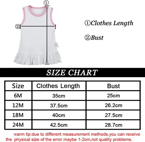 Miniatura 2 de iDzn Tater Tot - Vestidos divertidos para bebés y niñas, vestido de princesa de 0 a 24 meses, ropa de 100% algodón