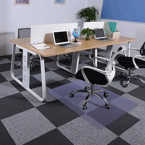 Miniatura 7 de Amyracel Tapete para silla de alfombra, 48 x 30 pulgadas, tapete transparente para silla de escritorio de computadora para suelos alfombrados
