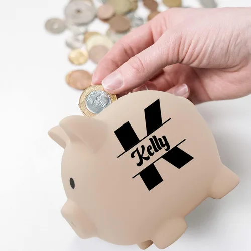 Miniatura 5 de AIFLM Alcancía personalizada con nombre personalizado, caja de dinero para niñas y niños, caja de dinero de ahorro para cumpleaños, Navidad, día