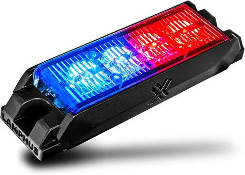 Miniatura 54 de LAMPHUS NanoFlare - Luz de advertencia estroboscópica de 5 pulgadas y 6 W, color blanco ámbar, luz de advertencia estroboscópica para parrilla