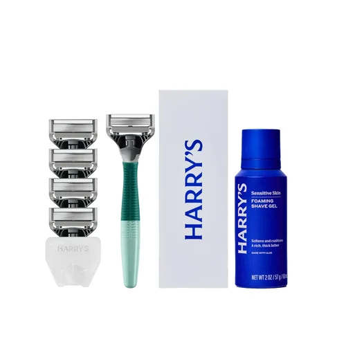 Miniatura 12 de Kit de Afeitado Original Harry's para Hombres - Mango de Navaja, 5 Repuestos de Hoja de Navaja, Gel de Afeitar Espumoso y Cubierta de Hoja