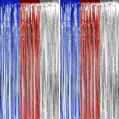 Miniatura 5 de Viva Las Vegas - Cortinas de flecos de papel de aluminio para fiesta de casino - Viva Las Vegas Game Night Birthday Photo Backdrops Backdrops