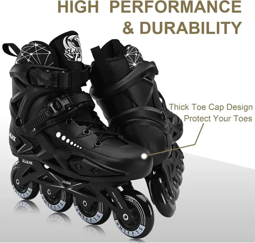 Miniatura 8 de Patines en línea profesionales para hombres y mujeres, patines de fitness para adultos, hombres y mujeres, cómodos y transpirables, con forro