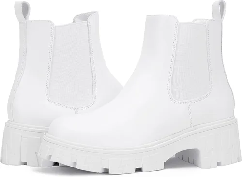 Miniatura 7 de Jeossy Botines Chelsea 9620 para mujer Botines elásticos con plataforma y suela de lengüeta a la moda