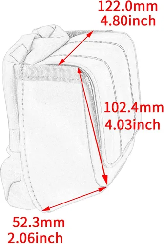Miniatura 6 de Bolsa de herramientas para guantera de carenados de pierna ventilada inferior para Harley Road King Street Glide 2014-2018