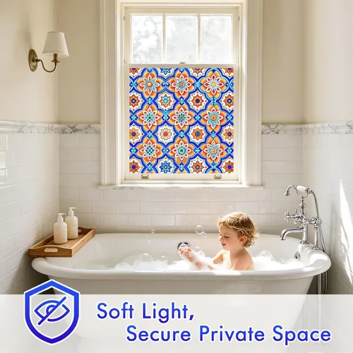 Miniatura 3 de SOMWISE Película de privacidad para ventana de vidrio esmerilado con herramientas, bloqueo de calor, anti-UV, antirreflejo, adherencia estática