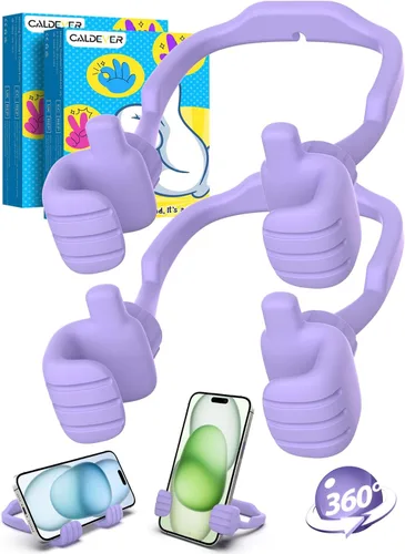 Miniatura 12 de Rellenos de calcetín para adolescentes, niñas, niños, adultos Soporte para teléfono celular: SOPORTE DE TELEFONO CELULAR PEREZOSO CON PULGAR HACIA