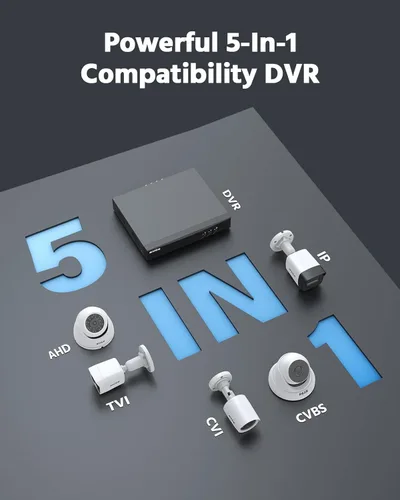 Miniatura 7 de ANNKE Sistema de cámara de seguridad con cable 8CH 3K Lite, H.265 Pro+ DVR con detección de humanos y vehículos, 4 cámaras CCTV de 2 MP