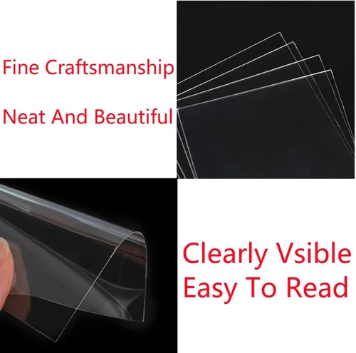 Miniatura 3 de Protectores de tarjetas de recetas de cocina, protectores de tarjetas de recetas de vinilo transparente, fundas de tarjetas de recetas de 3 x 5