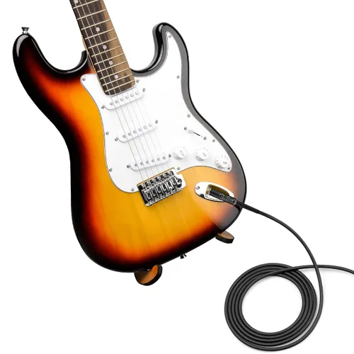 Miniatura 6 de BestSounds Cable de guitarra eléctrica de 10 pies, cable de instrumento para bajo, guitarra, amplificador de bajo, amplificador de bajo, cable