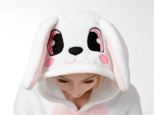 Miniatura 5 de MizHome - Pijama de conejo blanco para cosplay