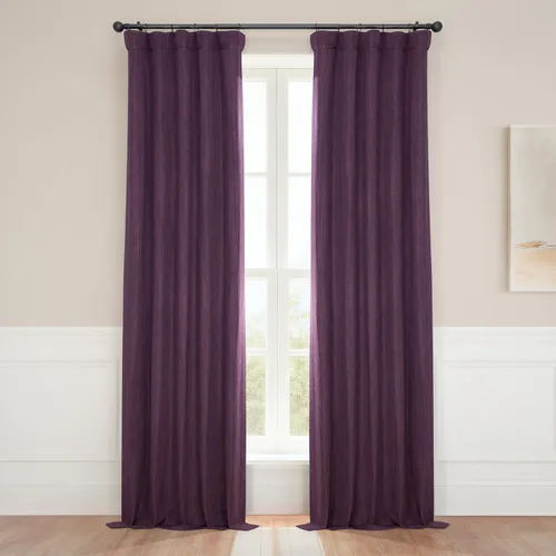 Miniatura 43 de HPD Half Price Drapes - Cortinas de lino sintético para sala de estar (2 paneles) - 100 pulgadas de ancho x 84 pulgadas de largo - Cortinas