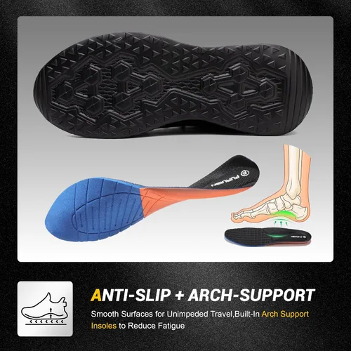 Miniatura 7 de Furuian - Tenis con punta de acero para hombres y mujeres, zapatos de seguridad ligeros, cómodos, a prueba de pinchazos, zapatos de trabajo