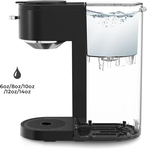 Miniatura 4 de Kismile K-mini - Cafetera de una sola porción para K Cup y café molido, cafetera de doble preparación, tamaño de taza ajustable de 6 a 14 onzas