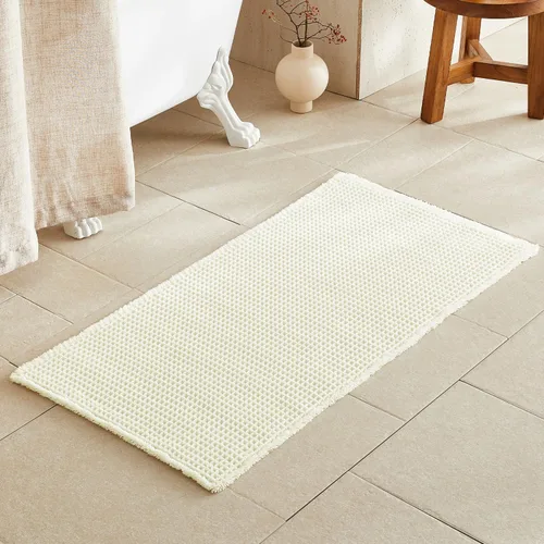 Miniatura 122 de TYUU Tapete de baño estilo gofre, tapete de baño bohemio, antideslizante, lavable, súper absorbente, de secado rápido, bonito tapete de baño