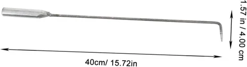Miniatura 2 de Gancho de carbón para chimenea, herramienta de póquer, pinzas de fuego para herramientas de pozo, pinzas de lugar, lugar de campamento, póquer