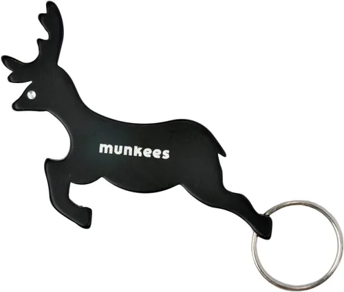 Miniatura 5 de Munkees Land - Llaveros para abrebotellas con forma de animales para vino, cerveza, lata y botella, diseño de lagarto, ciervo, caballo, alce