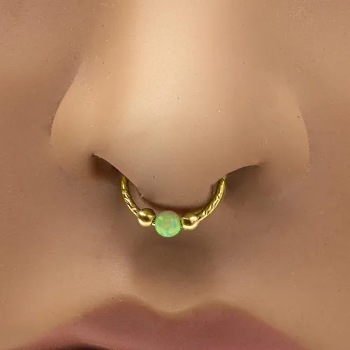 Miniatura 9 de Fake Opal Septum Rings