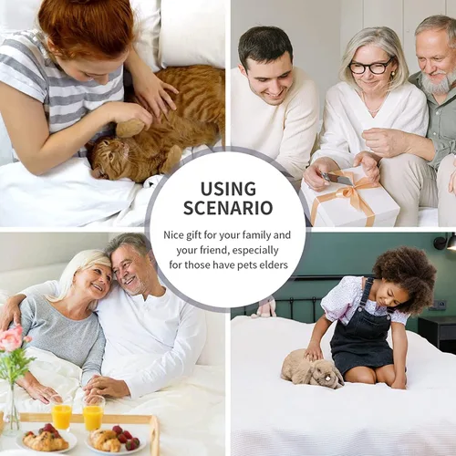 Miniatura 8 de WYFKYMXX Sábana de cama impermeable – Sábanas planas de percal de algodón transpirable ideal para hoteles y hospitales, sábana protectora de colchón