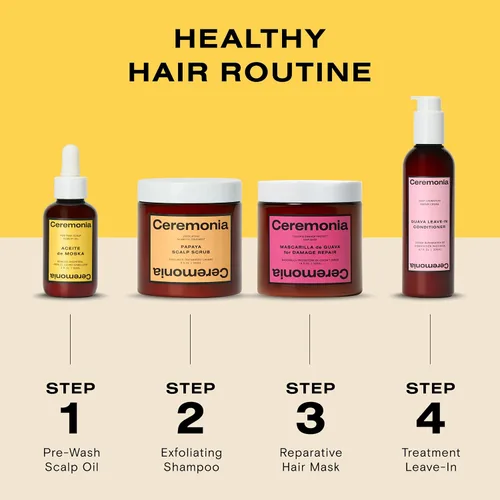 Miniatura 8 de Ceremonia Pre-champú Tratamiento del cuero cabelludo suero de aceite para el cabello, aceite de Moska Heritage Remedio para el cuero cabelludo