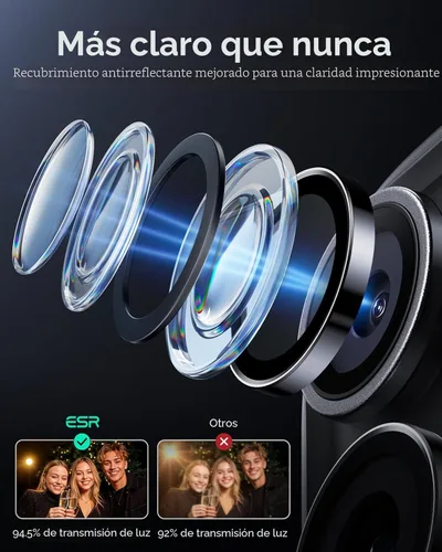 Miniatura 5 de ESR Protector de lente de cámara para iPhone 17 Pro Max, 17 Pro, 16 Pro Max, 16 Pro, 15 Pro Max, 15 Pro, 14 Pro Max, 14 Pro, 14 Pro, protectores