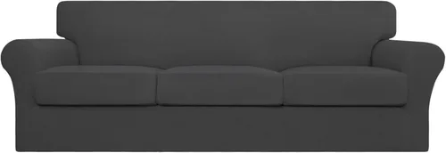 Easy Going - Funda elástica para sofá, lavable, para 3 cojines separados, tela elástica de licra estilo Jacquard, protector de muebles, para niños