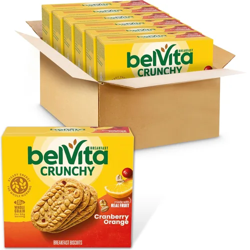 Miniatura 22 de belVita Barras de desayuno galletas, arándanos, 30 paquetes en total, 6 cajas (4 galletas por paquete)