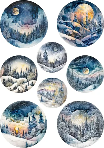 Miniatura 13 de Papel de arroz para Decoupage A4 Feliz Navidad (Cara de Papá Noel Rosa - 2 hojas)