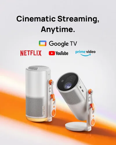 Miniatura 2 de XGIMI MoGo 4 2025 NUEVO proyector portátil, Google TV con Netflix con licencia, soporte ajustable de 360°, 2.5 horas de tiempo de reproducción, 2 x