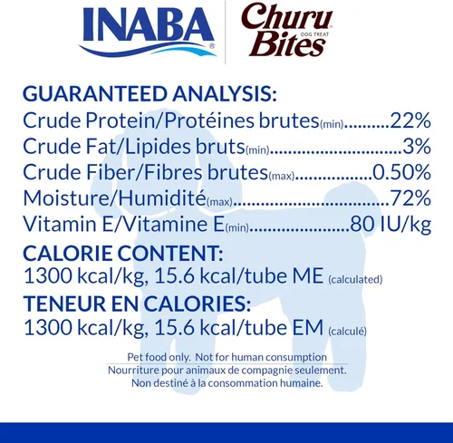 Miniatura 4 de INABA Churu - Bocadillos para perros, golosinas suaves y masticables para perros, 0.42 onzas cada tubo, 48 tubos en total (8 tubos por paquete)