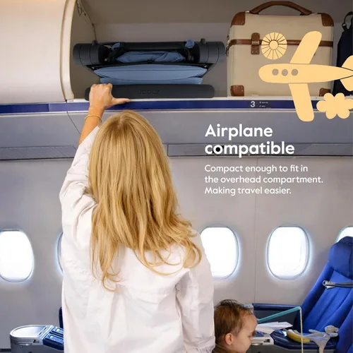 Miniatura 5 de Joolz Dot - Cochecito de viaje ultraligero para niños pequeños, compacto y de avión (solo 12.2 libras), diseño plegable con una sola mano, toldo UPF