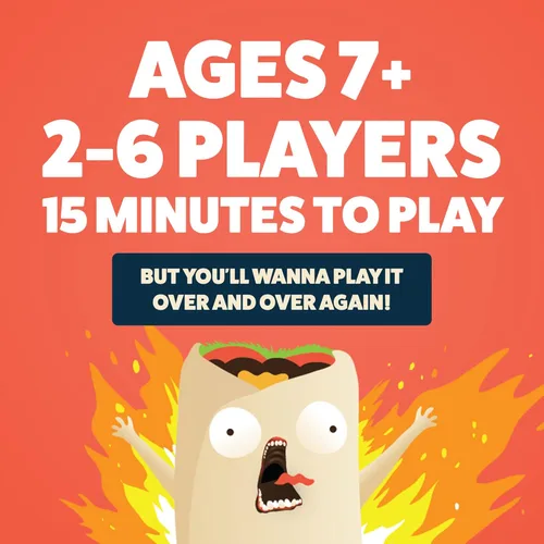 Miniatura 8 de Juego de cartas Exploding Kittens Throw Throw Burrito 2-6 jugadores - Edades 7+ - 15 minutos para jugar - Juego de cartas de Dodgeball - Juego
