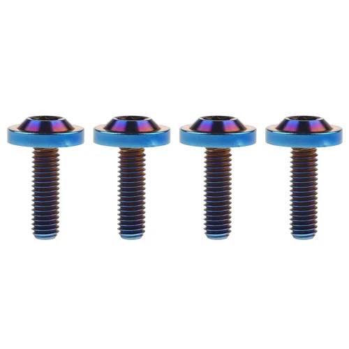 Miniatura 9 de Tornillos Torx T30 de titanio M6 10 15 20 0.984 in Torx T30 para bicicleta, motocicleta, automóvil, paquete de 4 (M6 x 0.394 in, plateado)