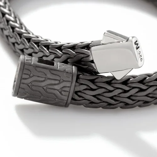 Miniatura 3 de Pulsera de cadena plana mediana para hombre