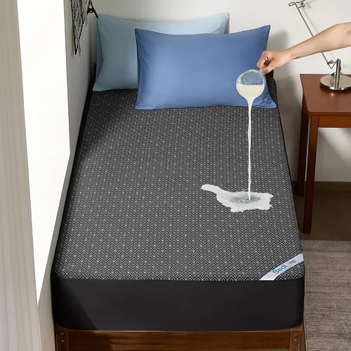 Miniatura 13 de BEDLORE Protector de colchón de tamaño individual, funda de colchón impermeable sin ruido con bolsillos elásticos para colchones de 6 a 15 pulgadas