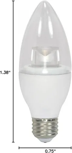 Miniatura 2 de Satco Bombilla mediana S8953 con acabado claro, 3.75 pulgadas, 4, transparente