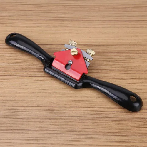 Miniatura 6 de Cepillo de mano 9 pulgadas Ajuste de carpintería Plano de corte Spokeshave Herramienta de recorte de mano con tornillo