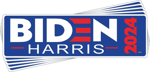 Miniatura 8 de Gear Tatz - Biden/Harris 2024 - Político, demócrata, liberal - Adhesivo para parachoques - 10 x 3 pulgadas - Fabricado profesionalmente