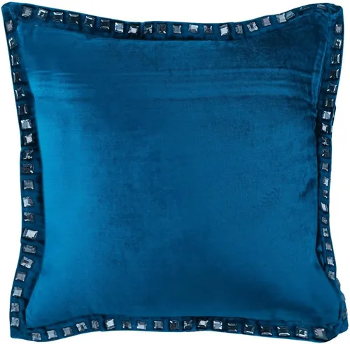 The HomeCentric Funda de cojín, color azul, 12 x 12 pulgadas, fundas de almohada decorativas, color liso, fundas de almohada decorativas con