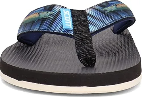 Miniatura 2 de Scott Hawaii Sandalias Kaiko para hombre, de nailon y goma, con soporte de arco y copa de talón