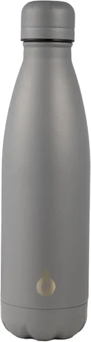 Miniatura 11 de BJPKPK Botella de Agua Aislada 17oz Botellas de Agua de Acero Inoxidable Apta para Lavavajillas Metal Térmica Mantiene Frío y Caliente, Gris Niebla
