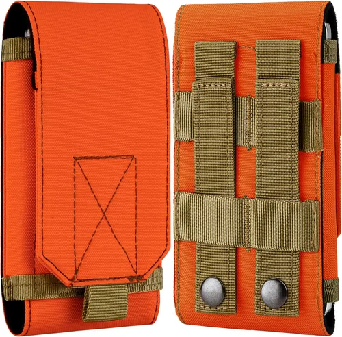 Miniatura 10 de Funda táctica Molle para teléfono, bolsa universal para cinturón para iPhone 17 Pro Max/17 Pro/17/16 Pro Max/15 Pro Max/14 Pro Max/13/12, Samsung