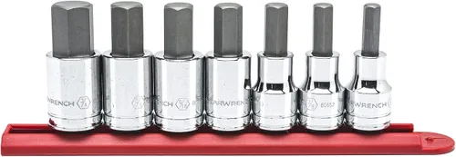 Miniatura 3 de GEARWRENCH 80721 Juego de 7 piezas de llaves de vaso hexagonales de 1/2 pulgada, SAE